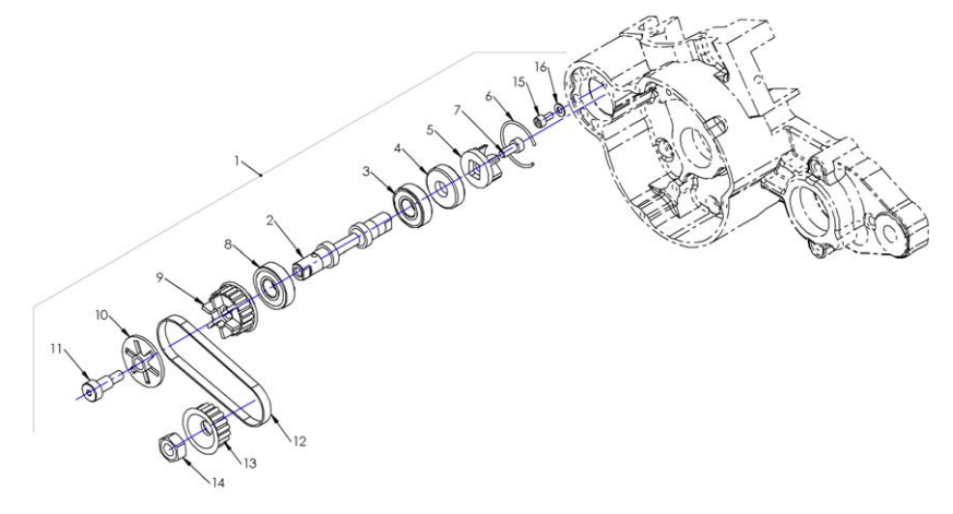 2012 CX50 BW Engine – Ignition and Water Pump