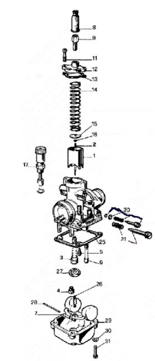 2012 Cobra 50JR Parts - Carburetor