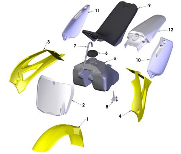 2012 Cobra 50JR Parts – Plastic & Seat