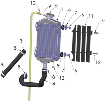 2012 Cobra 50SR (King) Parts – Coolant System