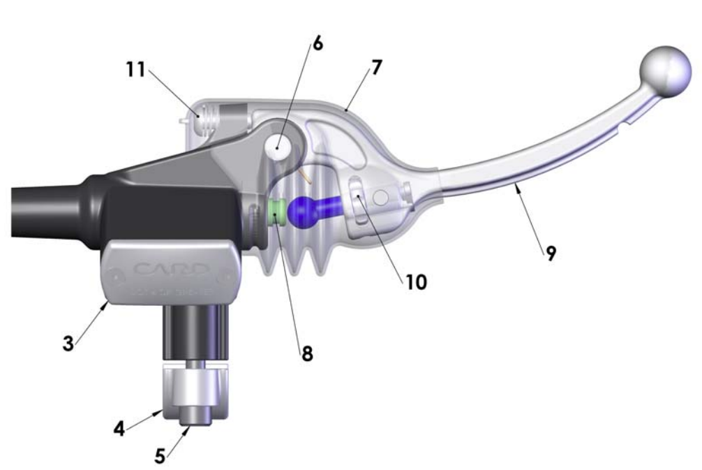 2012 Cobra CX65 Parts – Front Brakes – Master Cylinder