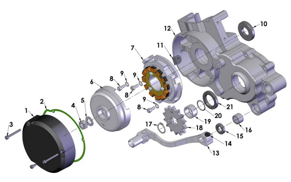 2012 Cobra CX65 Parts – Engine – Ignition Side