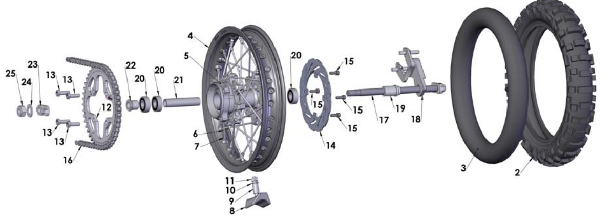 2012 Cobra CX65 Rear Wheel