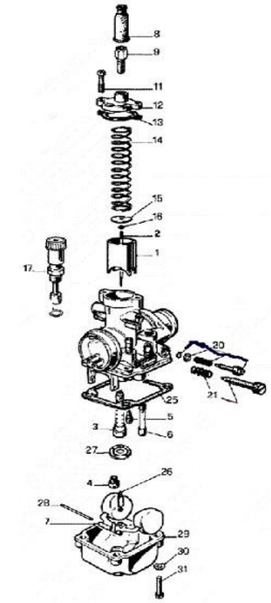 2013 Cobra 50SR (King) Parts – Carburetor