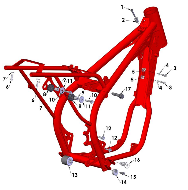 2013 Cobra 50SR (King) Parts – Frame II