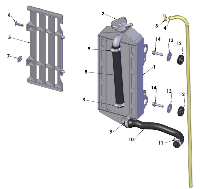 2013 Cobra CX65 Parts – Coolant System