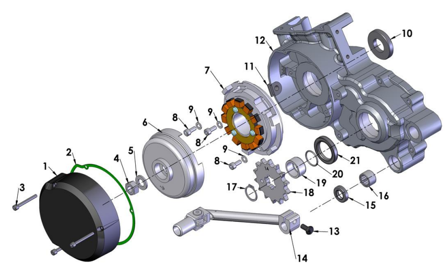 2013 Cobra CX65 Parts – Engine – Ignition Side