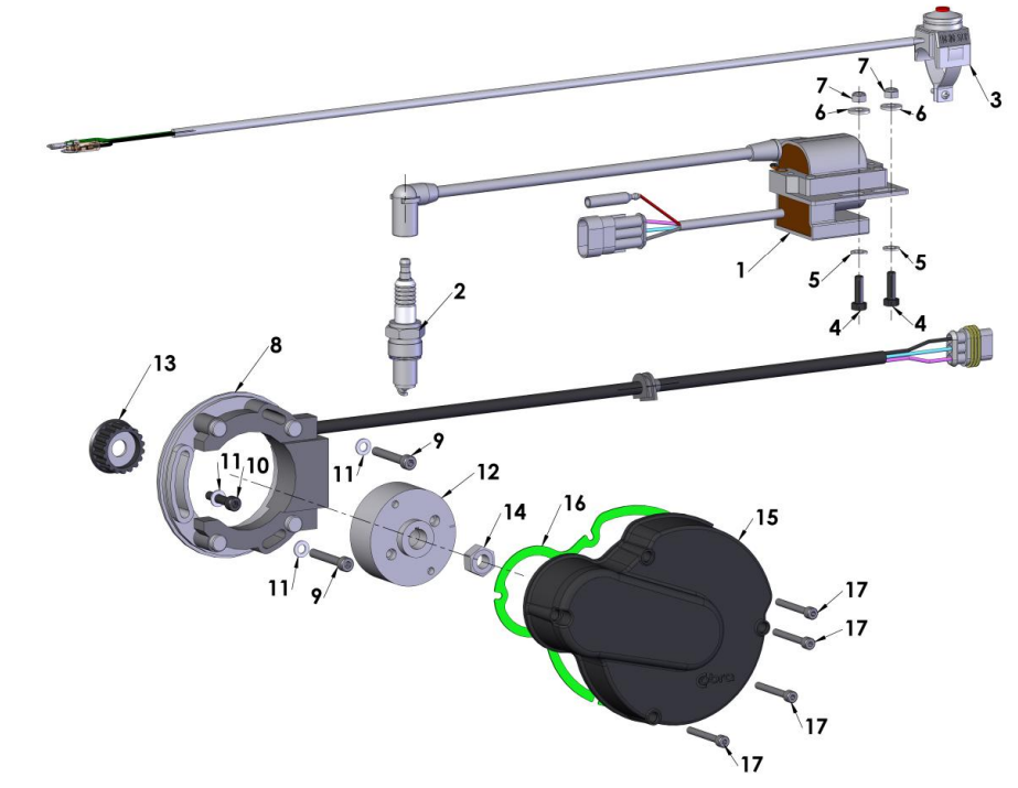 2014 Cobra 50JR Parts – Electrical System