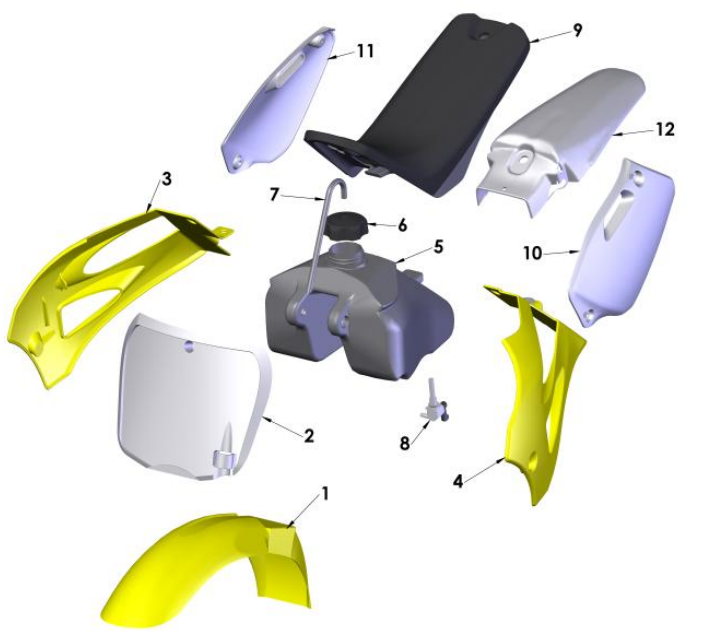 2014 Cobra 50JR Parts – Plastic & Seat