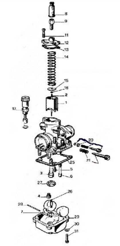 2014 Cobra 50SR (King) Parts – Carburetor