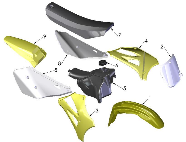 2014 Cobra CX65 Parts – Bodywork