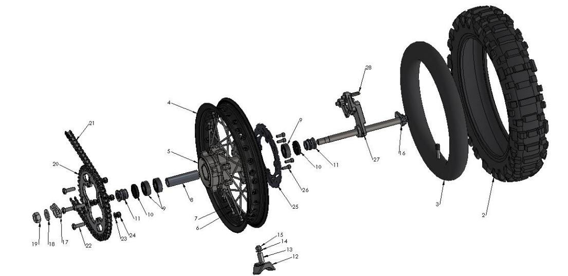 2014 Cobra CX65 Parts – Rear Wheel