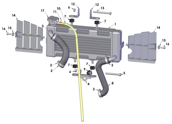 2015 Cobra 50JR Parts – Coolant System