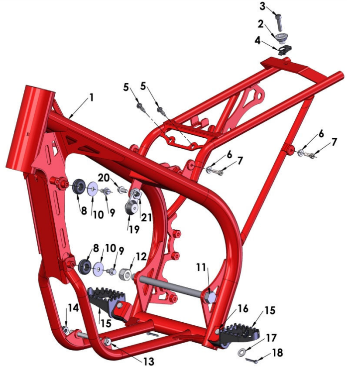 2015 Cobra 50SR (King) Parts - Frame I