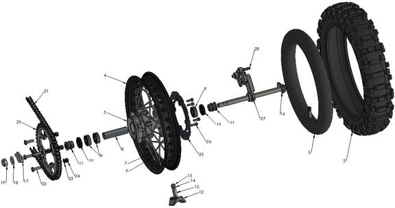 2015 Cobra CX65 Parts – Rear Wheel