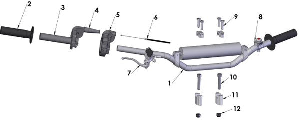 2016 Cobra 50FWE Parts – Bars and Controls