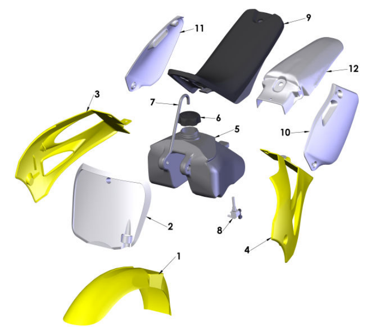 2016 Cobra 50JR Parts – Plastic & Seat