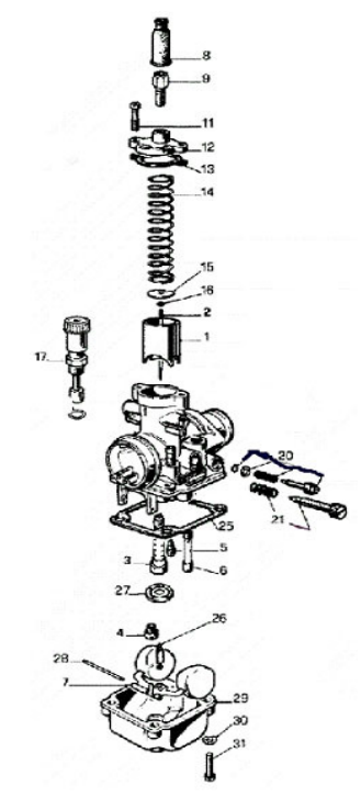 2016 Cobra 50SR (King) Parts – Carburetor