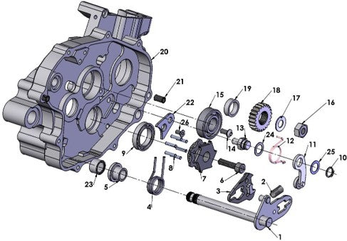 2016 Cobra CX65 Parts – Engine – Shift Mechanism