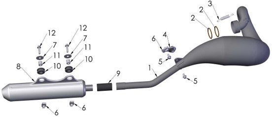 2017 Cobra 50FWE Parts – Exhaust System