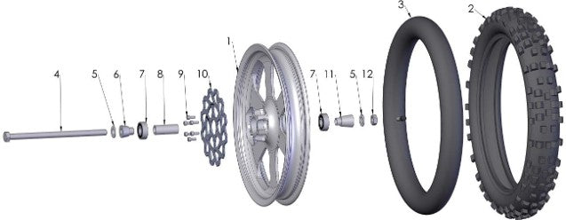 2017 Cobra 50FWE Parts – Front Wheel