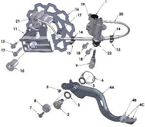 2017 Cobra 50FWE Parts – Rear Brake