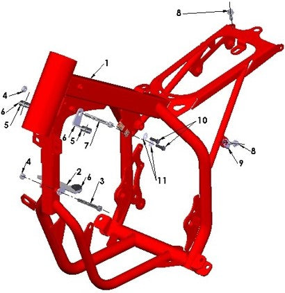 2017 Cobra 50JR Parts – Frame – Mounting Hardware II