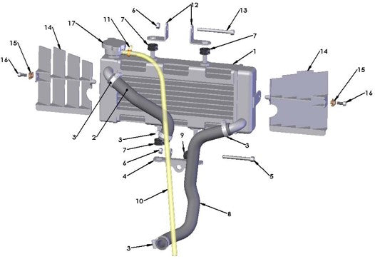 2017 Cobra 50P3 Parts – Coolant System