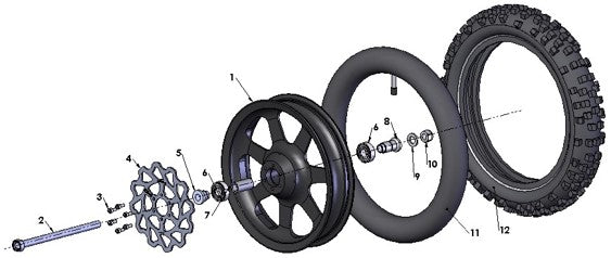 2017 Cobra 50P3 Parts – Front Wheel