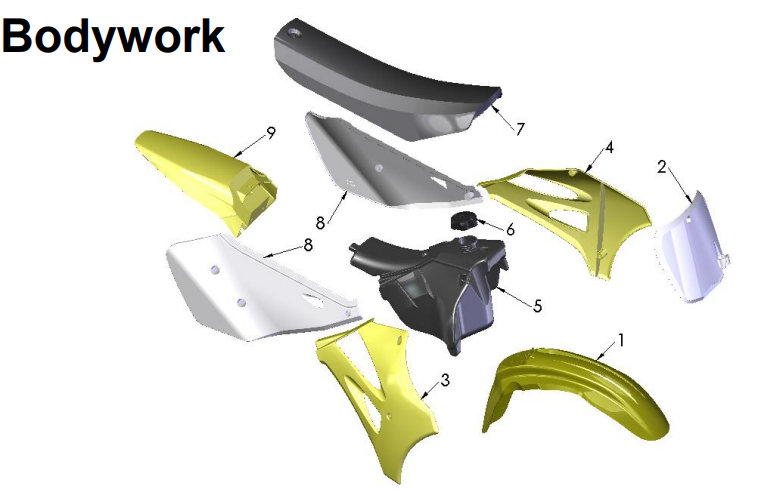 2017 Cobra CX65 Parts – Bodywork