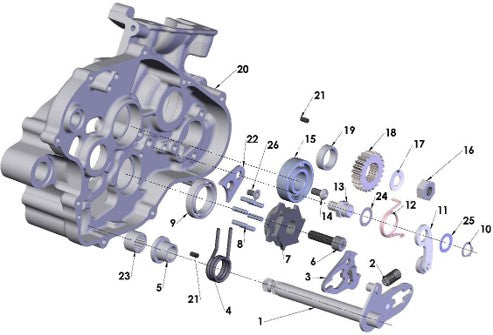 2017 Cobra CX65 Parts – Engine – Shift Mechanism