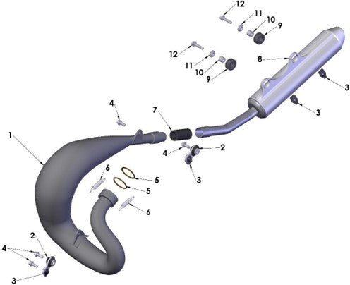 2017 Cobra CX65 Parts – Exhaust System