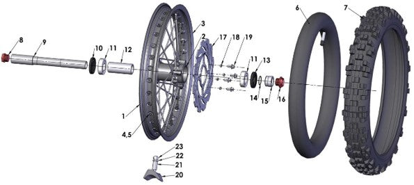 2017 Cobra CX65 Parts – Front Wheel