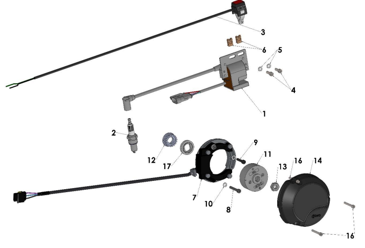 20189 Cobra 50FWE Parts - Electrical System