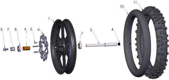 2018 Cobra 50FWE Parts – Front Wheel