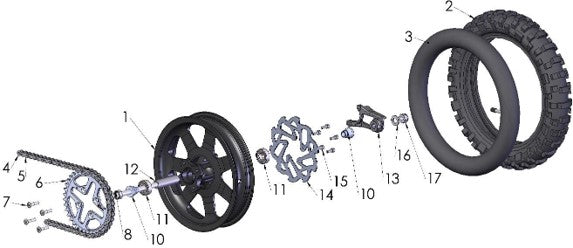 2018 Cobra 50FWE Parts – Rear Wheel