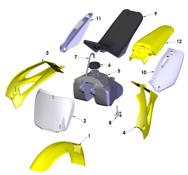 2018 Cobra 50JR Parts - Plastic & Seat