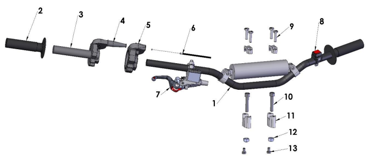 2018 Cobra 50P3 Parts - Bars and Controls