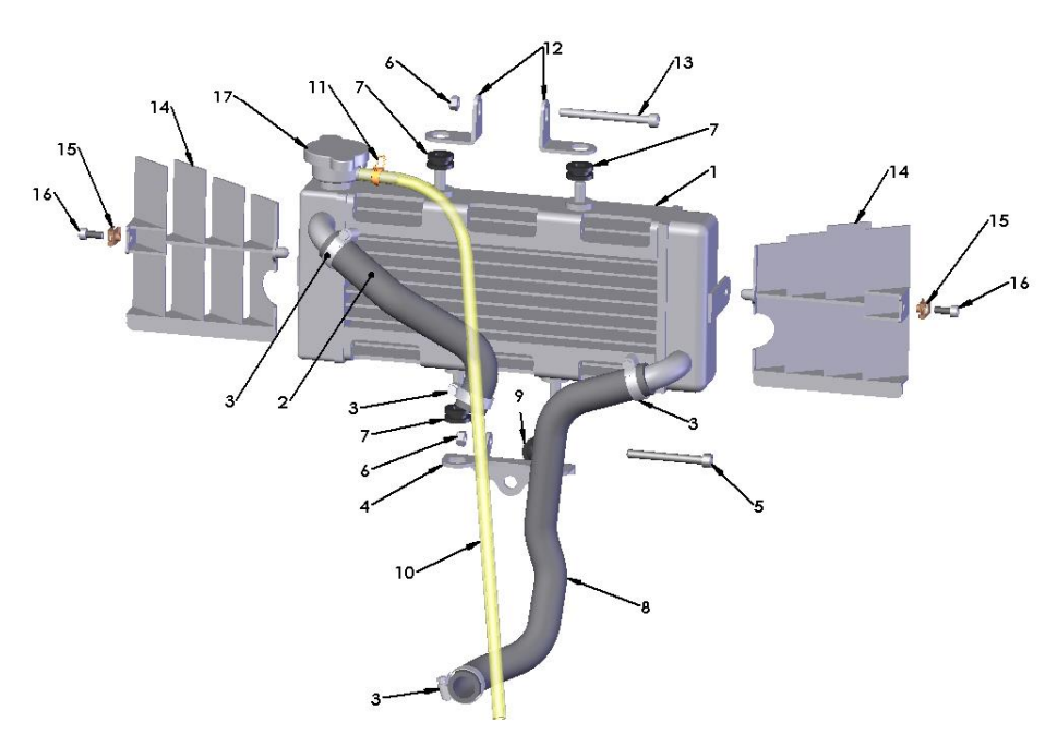 2018 Cobra 50P3 Parts - Coolant System