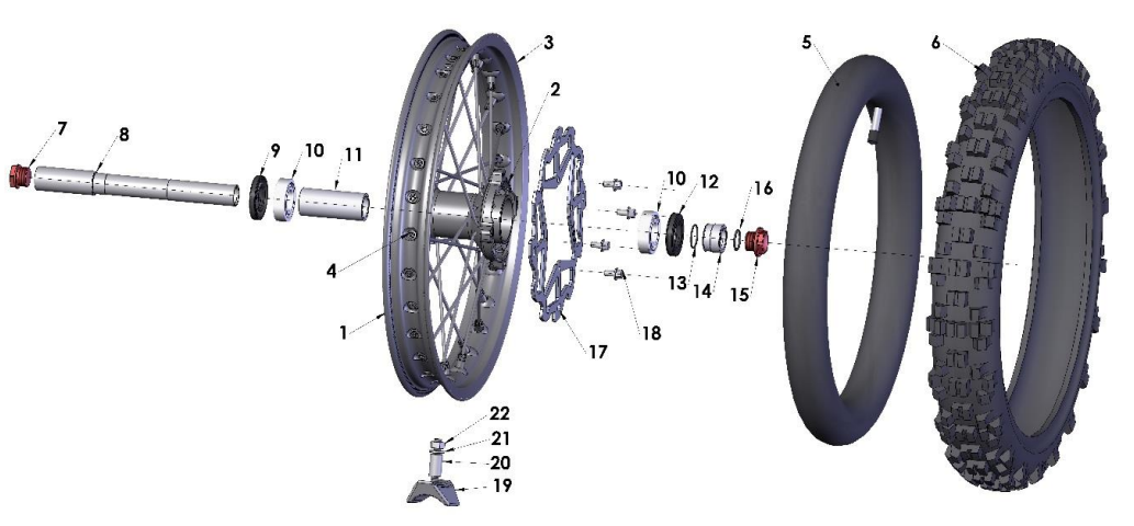 2018 Cobra CX65 Parts - Front Wheel