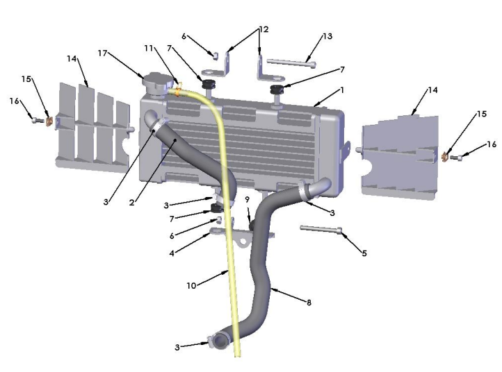 2019 Cobra 50JR Parts - Coolant System