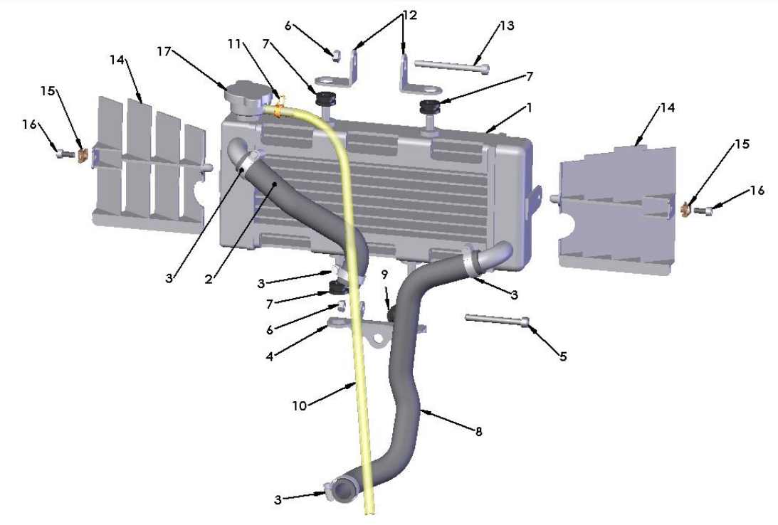 2019 Cobra 50P3 Parts - Coolant System