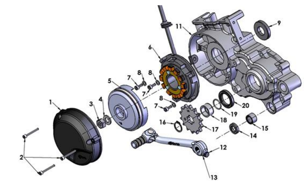 2019 Cobra CX65 Parts - Engine - Ignition Side