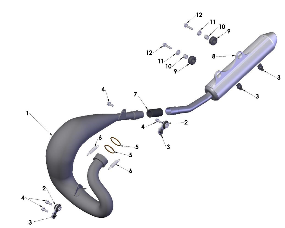 2019 Cobra CX65 Parts - Exhaust System