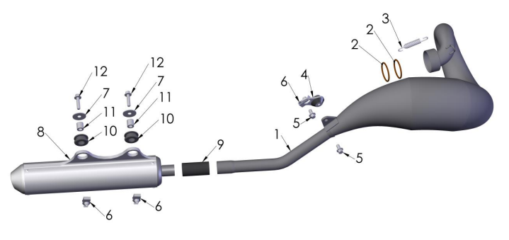 2020-CX50-King Parts- Exhaust System