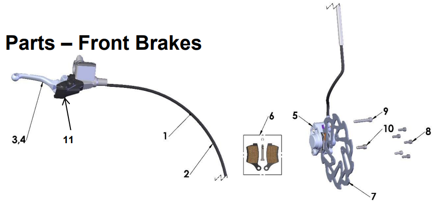 2020-CX50-King Parts- Front Brakes