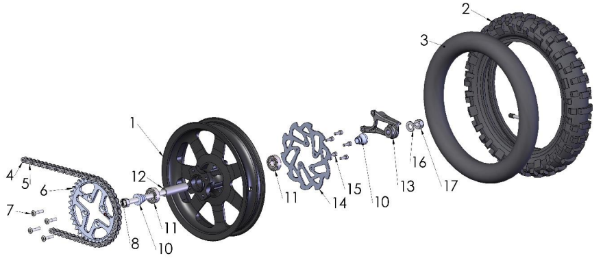 2020-CX50-King Parts- Rear Wheel