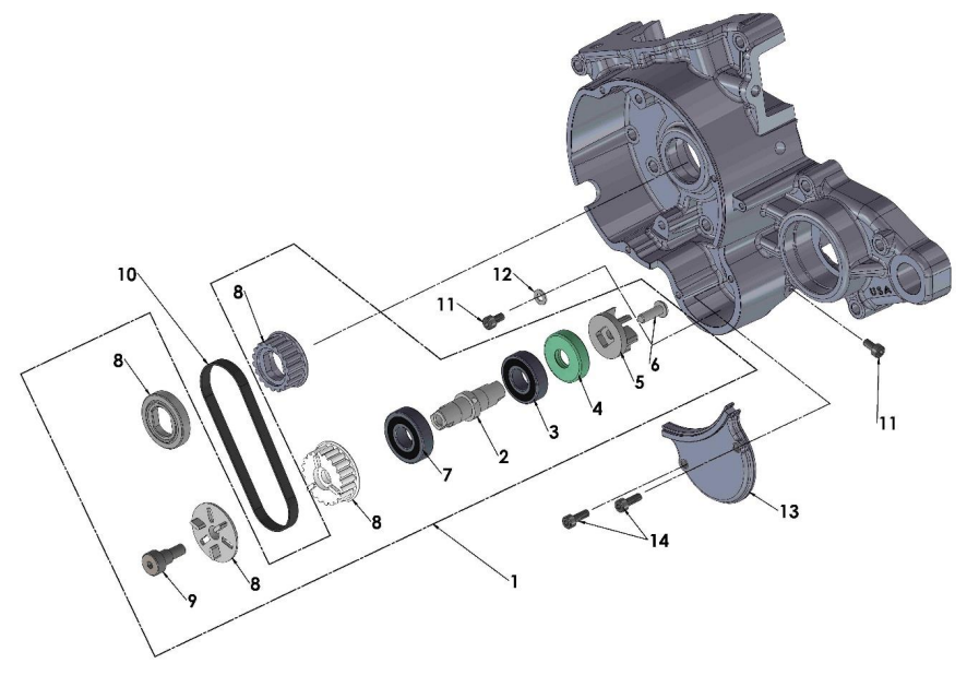 2020-CX50JR Parts- Engine- Water Pump