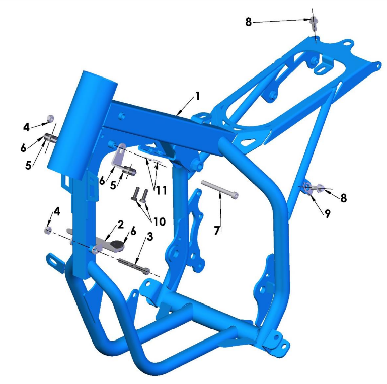 2020-CX50P3 Parts- Frame- Mounting Hardware II