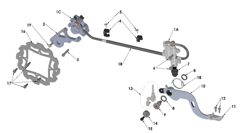 2020-CX65 Parts- Rear Brake